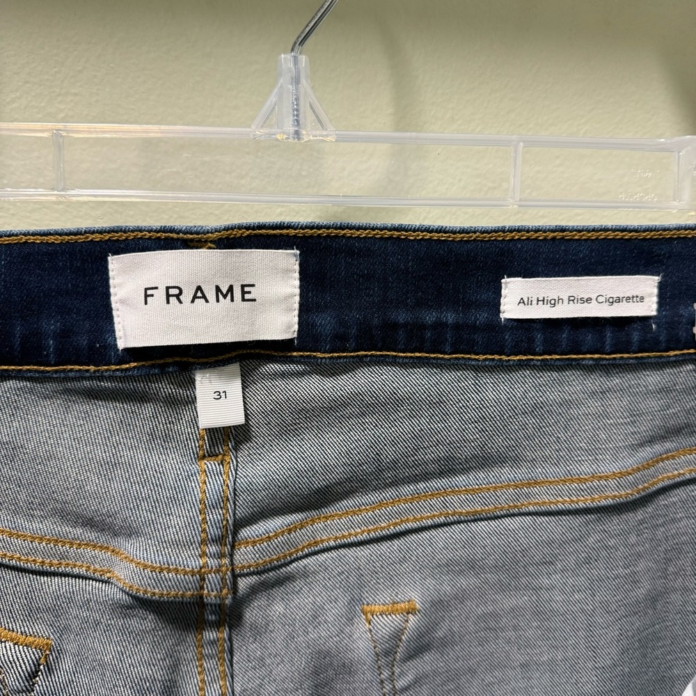 FRAME Ali High Rise Cigarette Denim Jeans Women’s Size 31 - Picture 3 of 4